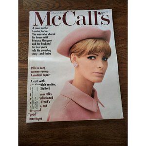 Vintage MCCALL'S Magazine, October, 1965, PRINCESS MARGARET, MARGUERITE OSWALD!